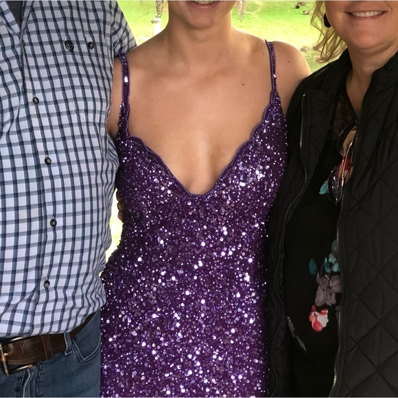 Rachel Allan Homecoming Dress - Purple - Picture 2 of 4